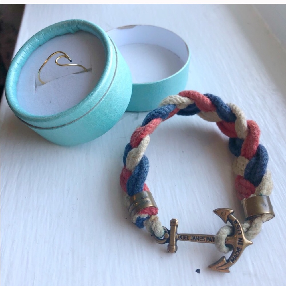 Kiel James Patrick braided nautical red white blue